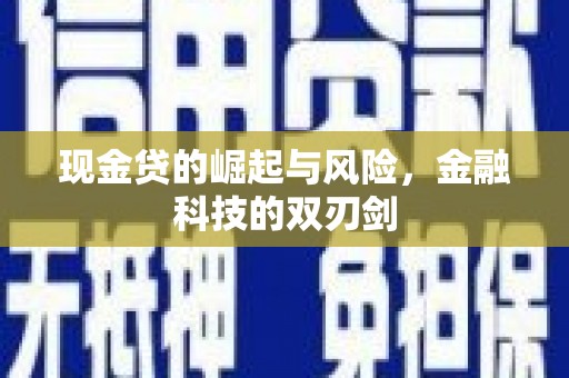 舟曲现金贷的崛起与风险，金融科技的双刃剑