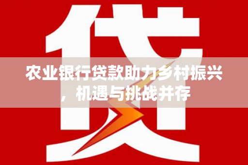 舟曲农业银行贷款助力乡村振兴，机遇与挑战并存