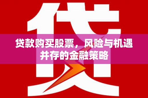 舟曲贷款购买股票，风险与机遇并存的金融策略